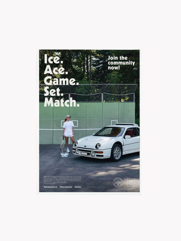 Tennis Club Poster - Practice Wall