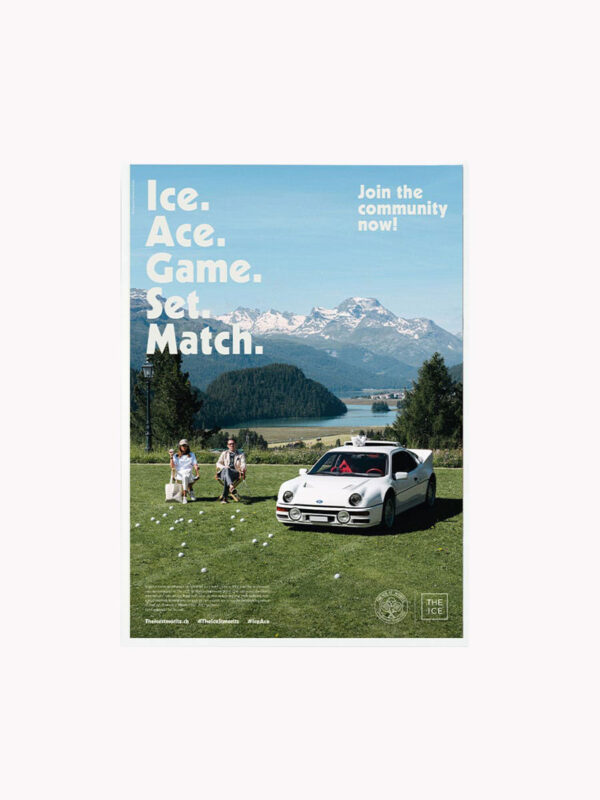 Tennis Club Poster - St. Moritz View